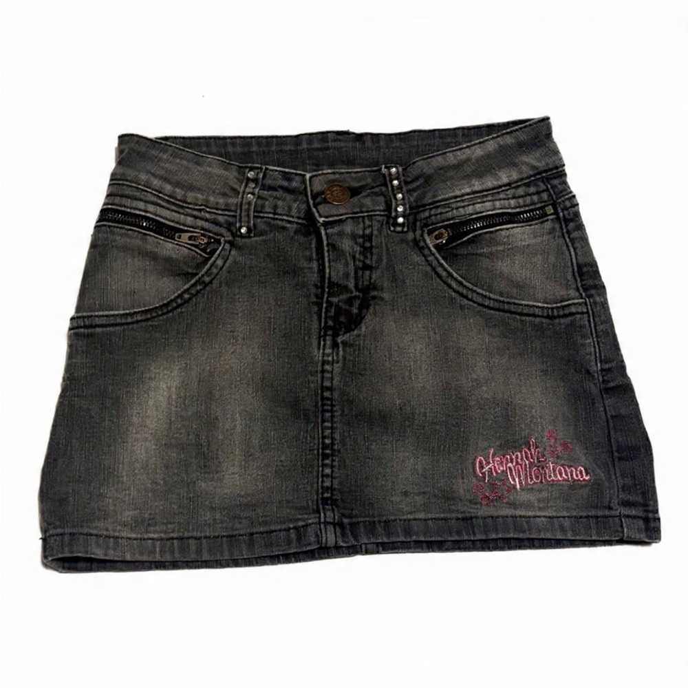 Vintage Y2K Hannah Montana Denim Mini Skirt - Disney